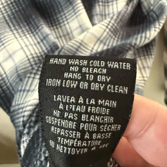 Tattoo Blue and White Plaid Shirt - Picture 3 of 3